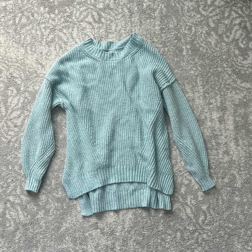 American Eagle Ribbed Knit Sweater | Cozy Oversized Fit - Size S